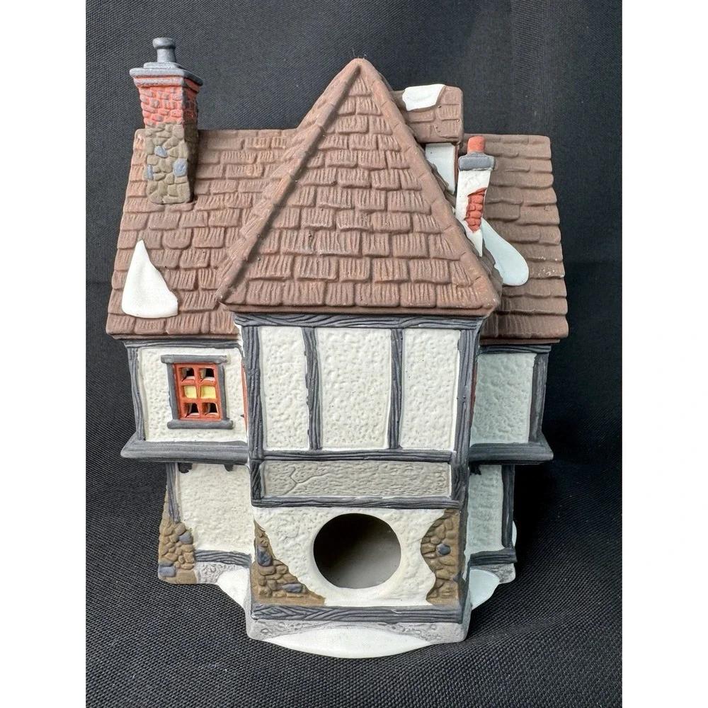 Department 56 Tutbury Printer #55689 w/Light Cord - Dickens' Village Series 1990